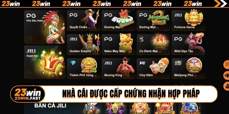 Nhà cái được cấp chứng nhận hợp pháp