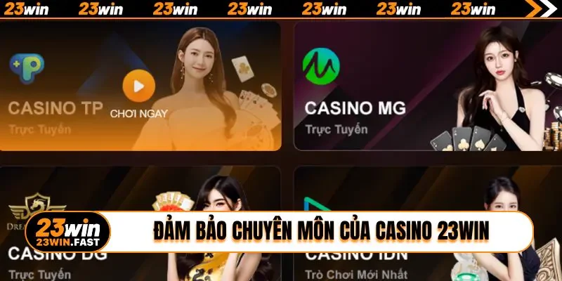 Đảm bảo chuyên môn của casino 23win