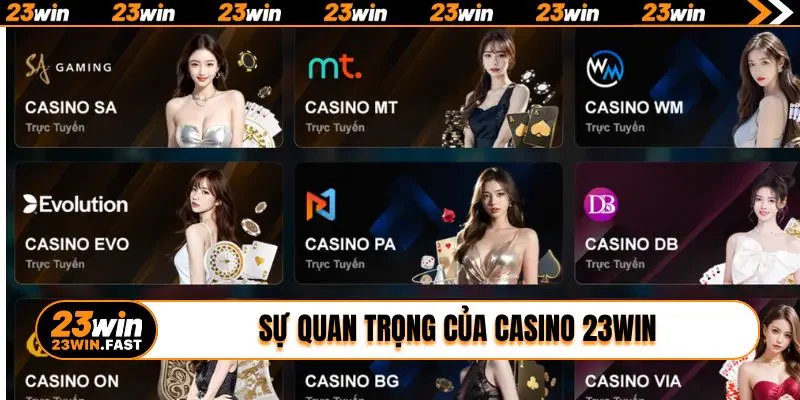 Sự quan trọng của casino 23win trên thị trường